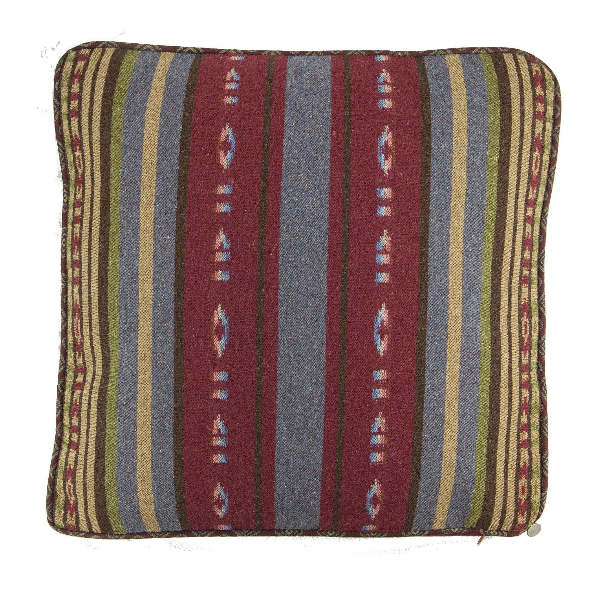 Elegant Interiors-Burgundy/Denim/Tan