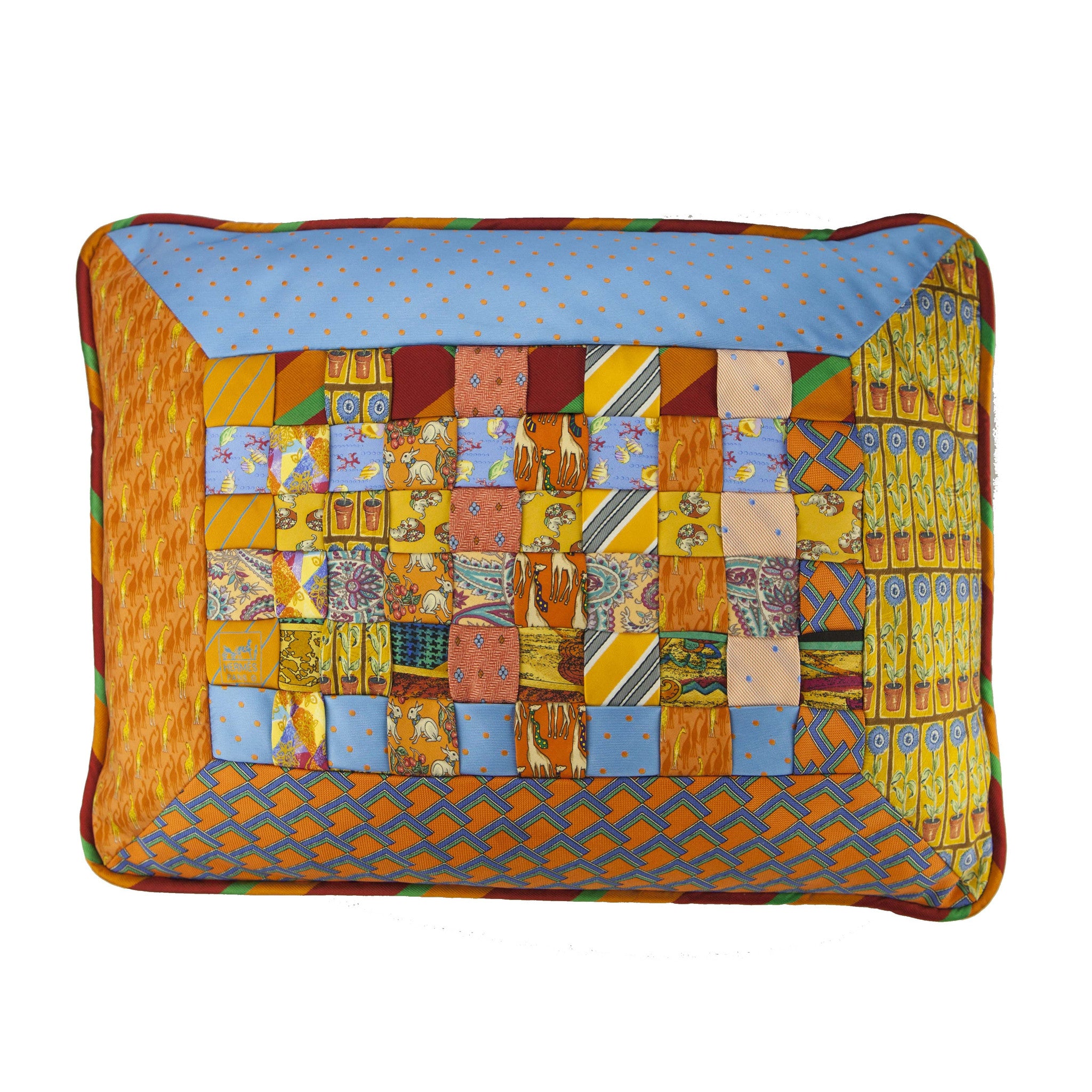 Elegant Interiors-Orange/Sky Blue