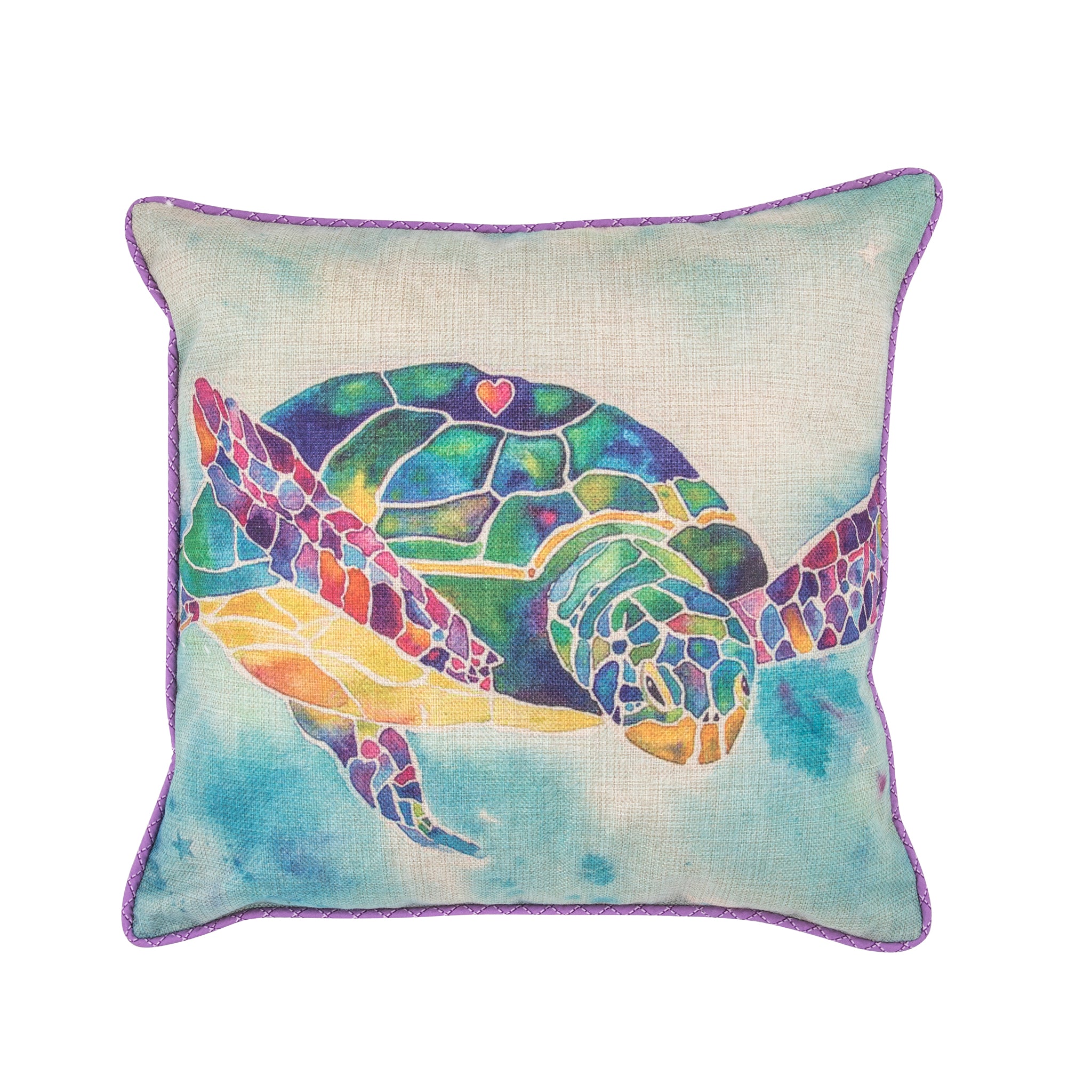 Elegant Interiors-Aqua/Pastels Maldives Sea Turtle